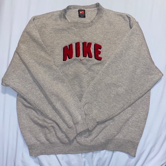 Nike Other - Retro 90s Authentic Gray Nike Crewneck Size L